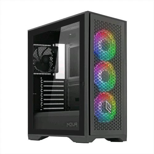 NOUA UTOPIA F502 Gaming Case Pc Argb Mid-Tower Atx 3 Ventole Led Rgb ...