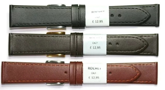 High Quality Leather Watch Strap From Rochet France 12Mm 14Mm 16Mm 18Mm 20Mm Zrc