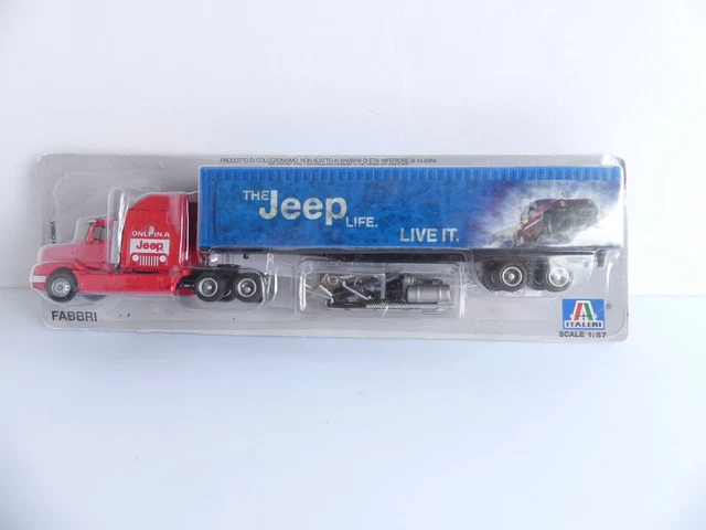 Camion Américain + Remorque – Trucks NP Stuffi – Échelle 1/87 – Occasion