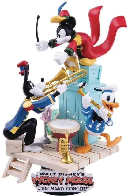Mickey Mouse Statua Concerto della Band D-Stage Diorama Figura 16cm BeastKingdom