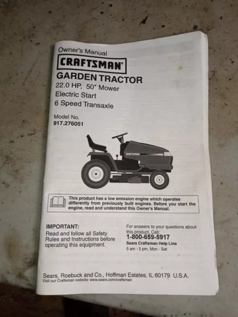 Craftsman 6.75 hp self propelled lawn mower manual deals