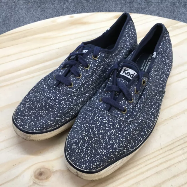 Keds Shoes Womens 8.5 Champion Seltzer Lace Up Sneakers Polka Dot WF54464 Blue 3