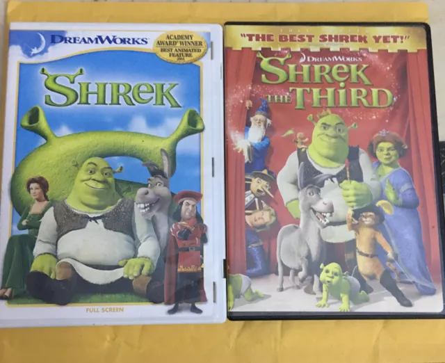 SHREK & SHREK the third dvd lot EUR 5,42 - PicClick FR