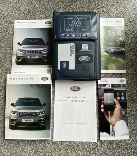 Range Rover Velar (2017-22) L560 Owners Manual Handbook & Wallet