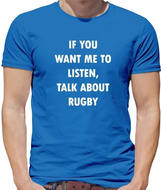 Want Me A Ascolta, Parlare About Rugby - T-Shirt - League 6 Nazionali England