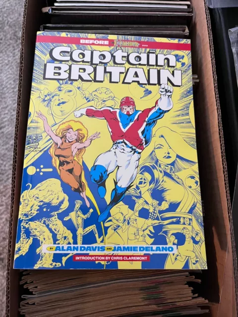 Captain Britain TPB Graphic Novel Alan Davis Jamie Delano 1988 Marvel Comics NM