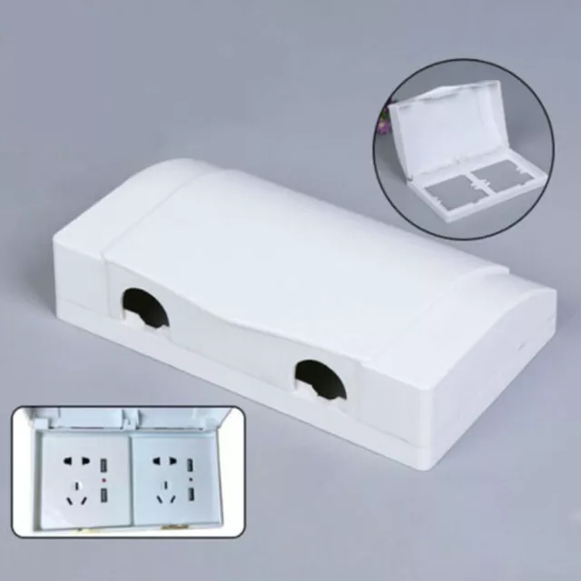 Child Safety Electric Plug Cover Double Sockets Socket Protector Splash Box