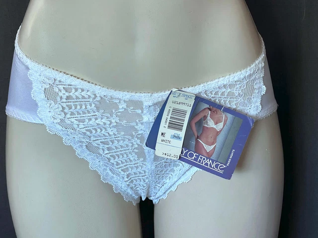 Vintage Lily Of France By Dolores White Lace Panties- Nwt -Sz. M