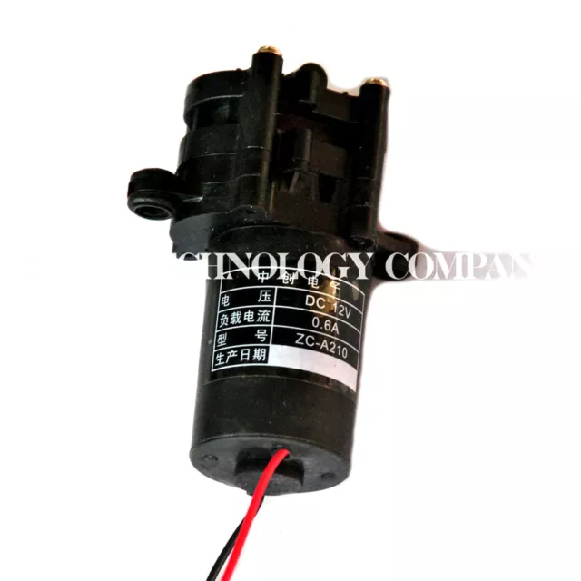 Mini bomba de engranajes de plástico 12V ZC-A210 bomba de agua autocebado 100 grados C