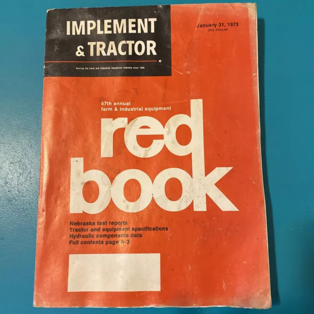 1973 Implement and Tractor Red Book