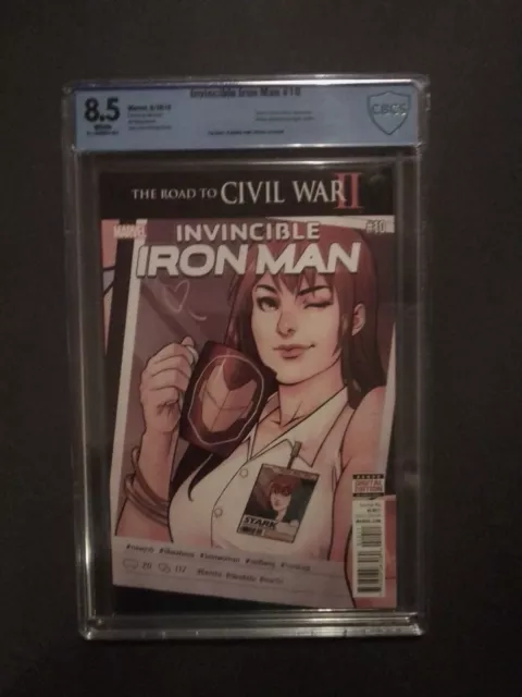 Invincible Iron Man #10 (2016) CBCS 8.5 2nd apperence of RiRi