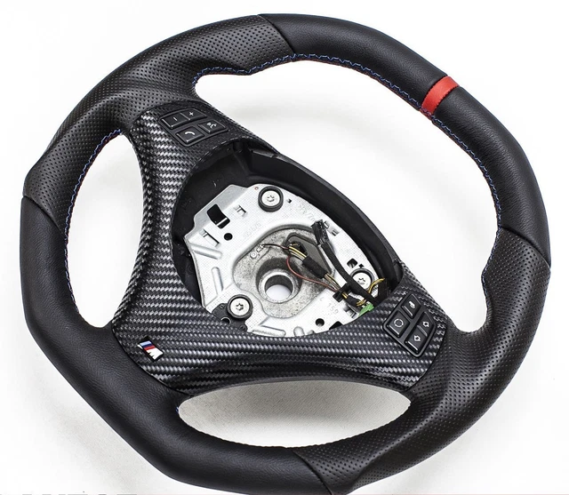 Volant BMW M-POWER Aplati Cuir - Compatible Série E8x/E9x - Remis à Neuf - Garantie 24 Mois