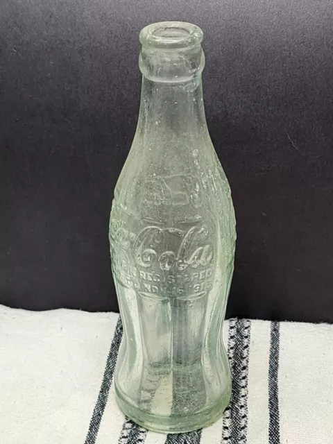 Pat 1915 Laurel Miss Mississippi Coca Cola Coke Bottle Light Green J12