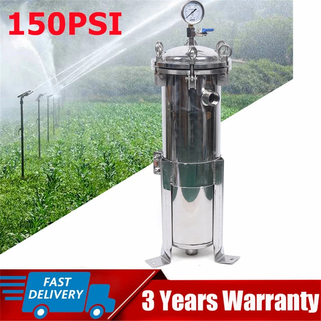 304 Stainless Steel Filter Bag Housing High Pressure Filtration System 150PSI