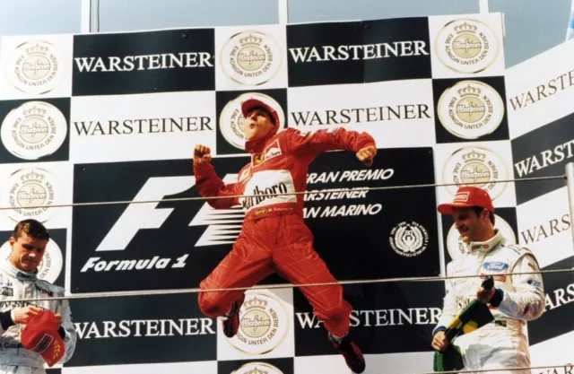 Foto vintage de archivio Auto, Gran Premio Por San Marino, Schumacher, Frentzen