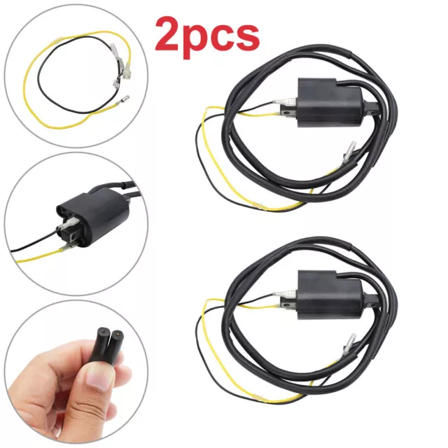 2Pcs/Set Ignition Coil Fit for Suzuki GSF400 GSF600 GSF1200 Bandit 12V Black