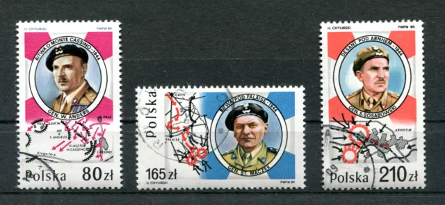 Briefmarken, Polen, Kpl Satz, 2. Weltkrieg, Fi. 3055,65,75, 1989, gest