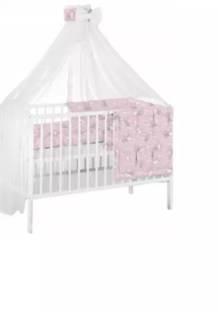 Canopy Holder Pole Bar Drape Mosquito Net with Ribbon COTBED/ COT Bunny pink