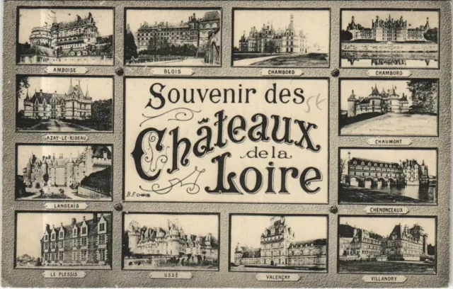 CPA AK Souvenir des Chateaux de la Loire FRANCE (1171032)