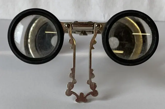 Vintage French Folding Opera Glasses Binocular Modele Depose MARS B TEE FR & ETR 3