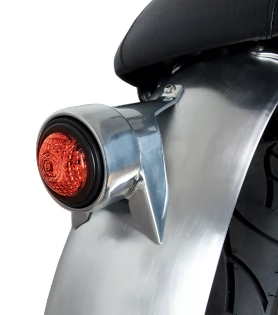 Oldtimer Klassik Rücklicht Halter 'MT' Alu Vintage Cafe Racer Taillight Braket