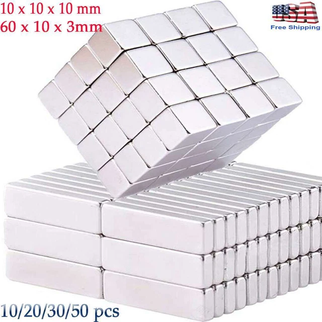 US Various Strong Neodymium Magnet N52 Square Rectangle Craft Hobby DIY Magnetic