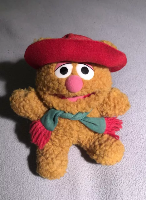 1987 Mcdonald's Baby Fozzie Bear Muppets Christmas Plush Toy Jim Henson Vtg Gift
