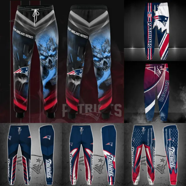 New England Patriots Mens Casual Sweatpants Gym Workout Pants Sports Trousers