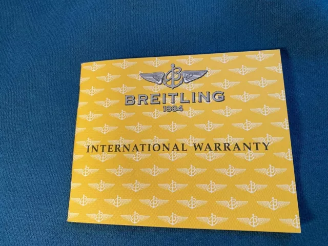 Breitling Warranty Certificate For Breitling B-2 A42362