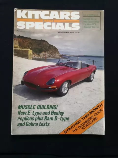 Kit Cars and Specials Magazine  November 1985  Retro car mag