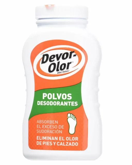 Devor-Olor Polvos Pies 100gr. Absorben El Exceso De Sudoración Eliminan El Olor