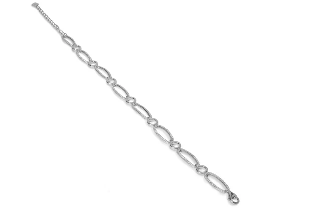 Bracelet chaine à boule embellie d'une étoile ornée de zircons violets