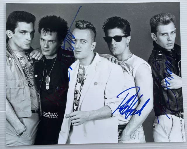 SIGNED PAUL SIMONON VINCE WHITE PETE HOWARD THE CLASH CUT THE CRAP 10x8 PHOTO