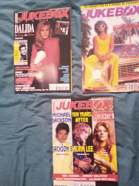 Jukebox 3 Magazine  Polnareff N° 40 Michael Jackon  N° 208 Dalida N° 230