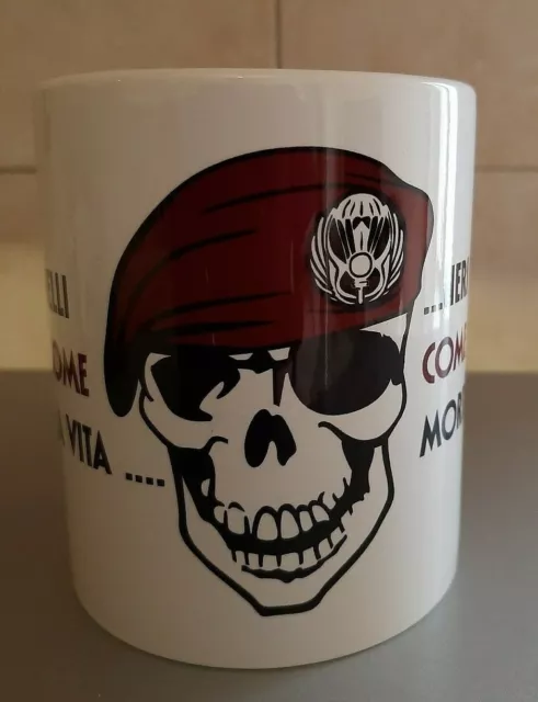 "Brigata Paracadutisti Folgore" Tazza "Belli Come La Vita Neri Come La Morte"
