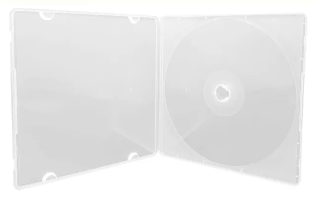 25 SLIM Clear Single VCD PP Poly Cases 5MM **1-3 DAYS 2