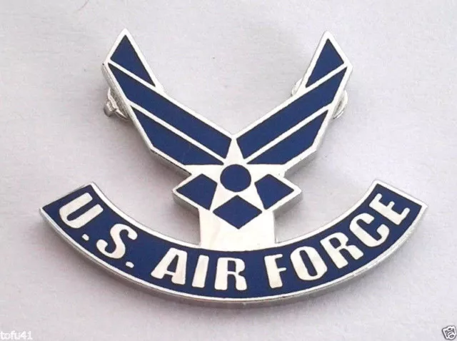 US AIR FORCE LOGO II WINGS (1-1/8") Military Hat Pin P14276 EE
