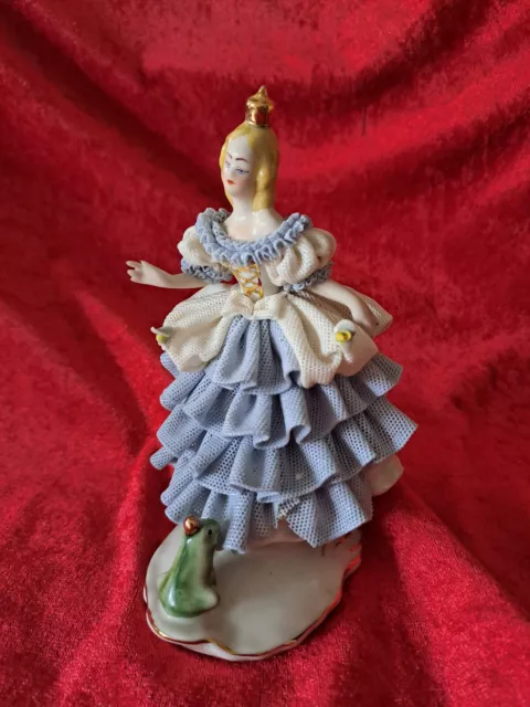 Vintage Dresdner Porzellan"Porzellanpüppchen-Ballerina"14cm groß