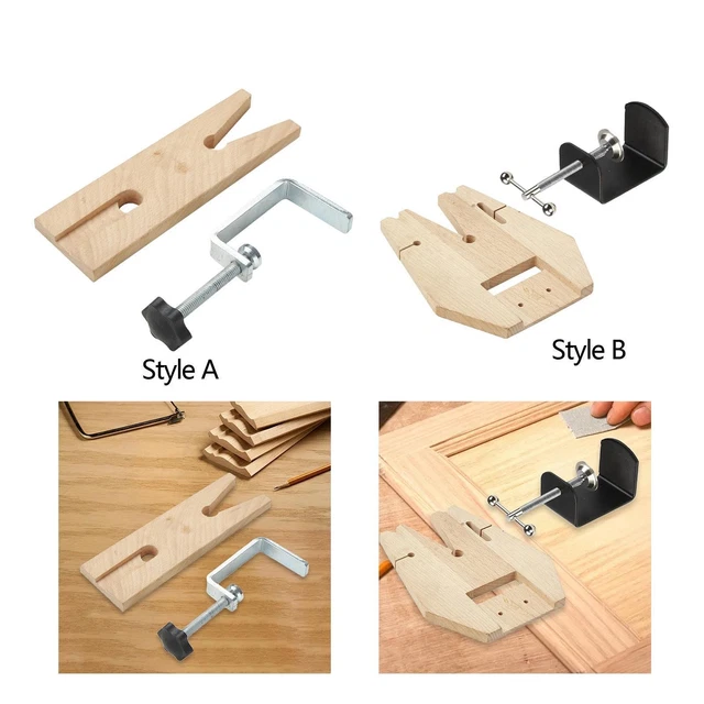 Pince Banc De Bijoutier En Bois Et Fer - Ensemble Outils Pour Travail Précis
