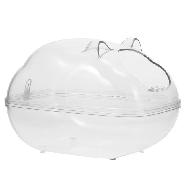 1pc Transparent Pet Hamster Bagno Sauna Sala Sauna Pet Rabbit Chinchilla