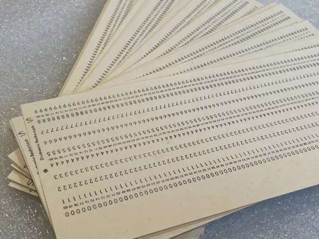 40pcs VINTAGE MAINFRAME COMPUTER PUNCH CARDS. IBM 80-column card format  70-80s