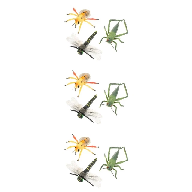KALUROIL 24 PCS Farces Réalistes - Faux Caca, Cafards Et Mouches En Plastique - Sac De Rangement Inclus