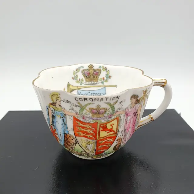 Late Foley Shelley Tea Cup King George V Coronation June 22nd 1911 Bentalls