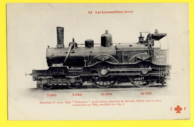 cpa Fleury, PARIS LOCOMOTIVE de 1885 Cie du Nord TRAIN MACHINE FRENCH RAILWAY