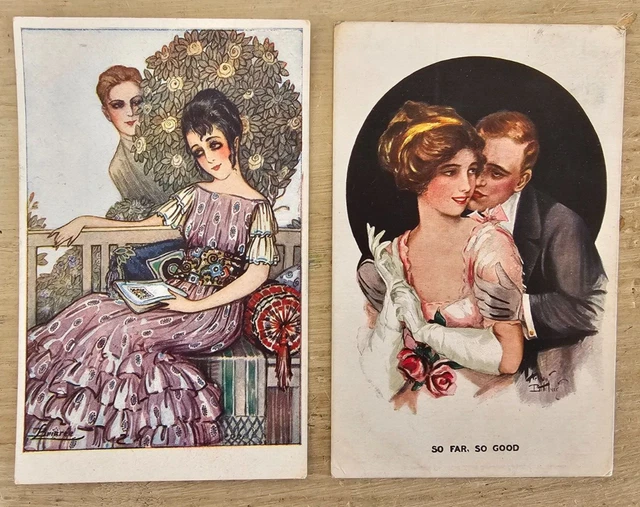 Lot De 4 Cartes Postales / Photos – Femmes Voyages – Vintage BC