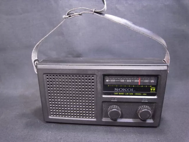 Vintage Rétro Soviétique Russe Urss Portable Transistor Radio Sokol 404 Non...