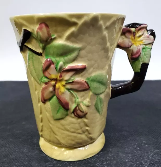 Rare Vintage Carlton Ware Yellow 'Apple Blossom' Hot Chocolate Mug c1938 England