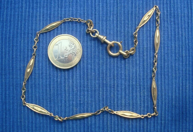 Ancienne Chtelaine Chaîne De Montre Gousset Cle Plaque Or Bijoux Chain Watch | Ancien bijoux montre
