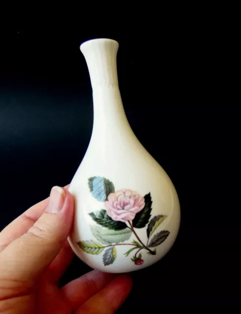 Vintage Wedgwood Porcelain Bud Vase 'Hathaway Rose' 13cms high