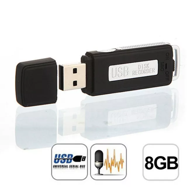 Mini 8GB USB Disk Flash Drive Digital Audio Voice Recorder Recording Device NEW